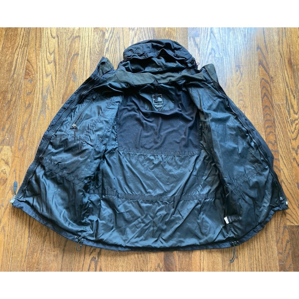 The North Face Rain Ski Jacket Mens Large Black Hooded Soft shell Snowboard - Picture 11 of 11